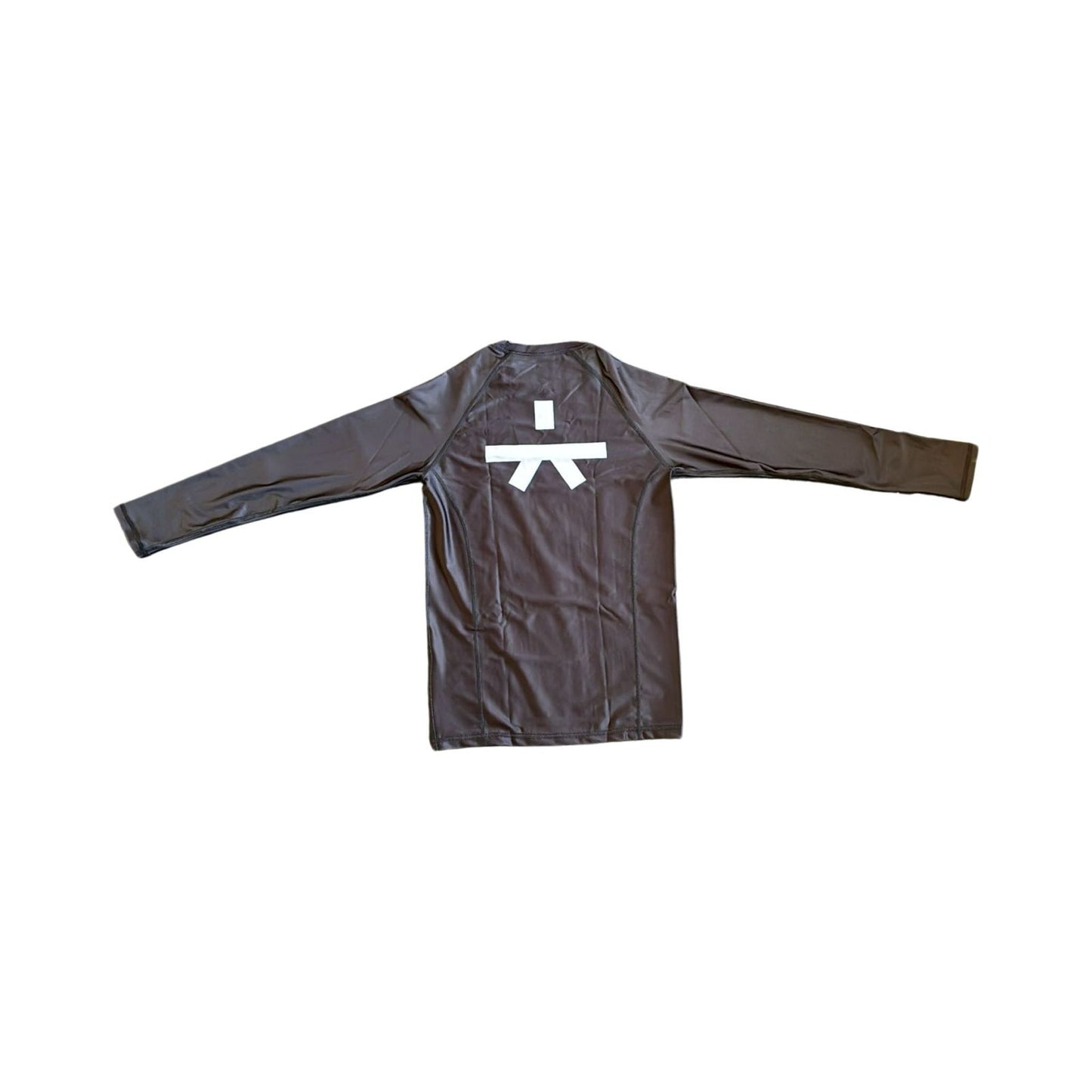 Black Rashguard with White Logos (Unisex)