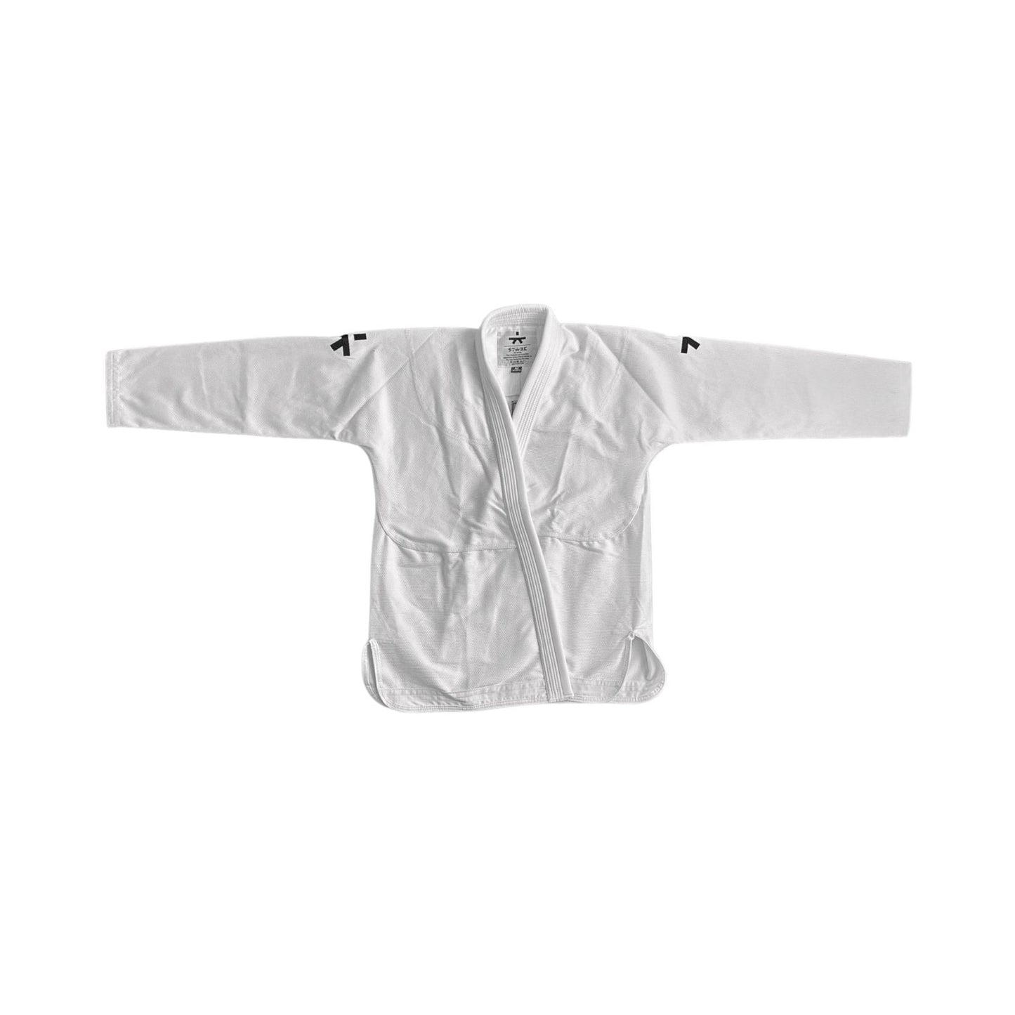 White Gi with Black Logos