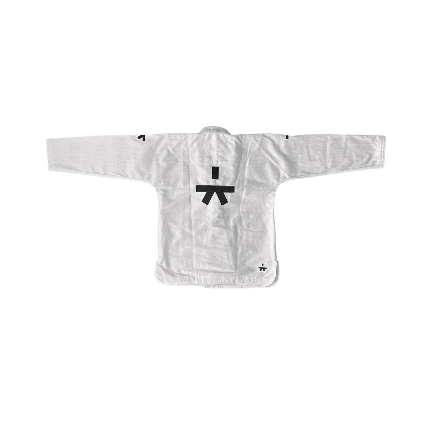 White Gi with Black Logos