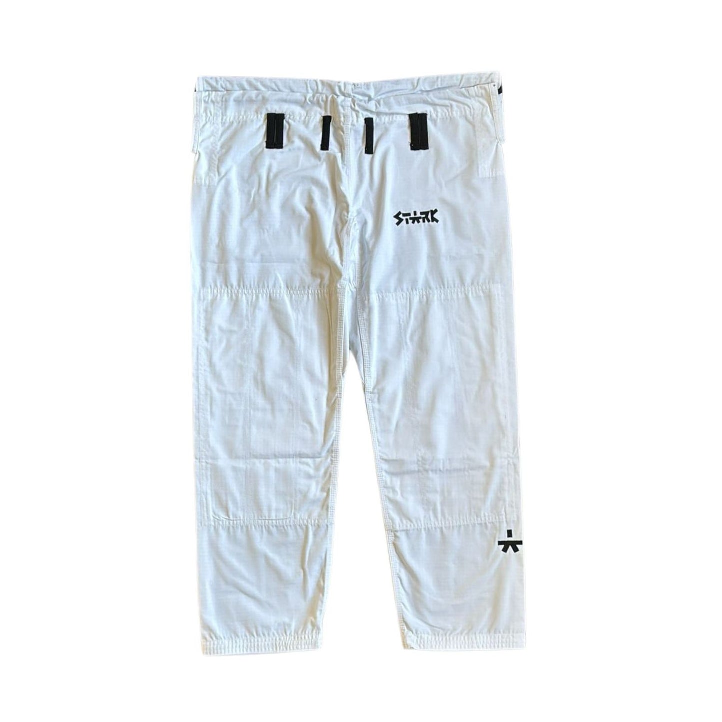 White Gi with Black Logos